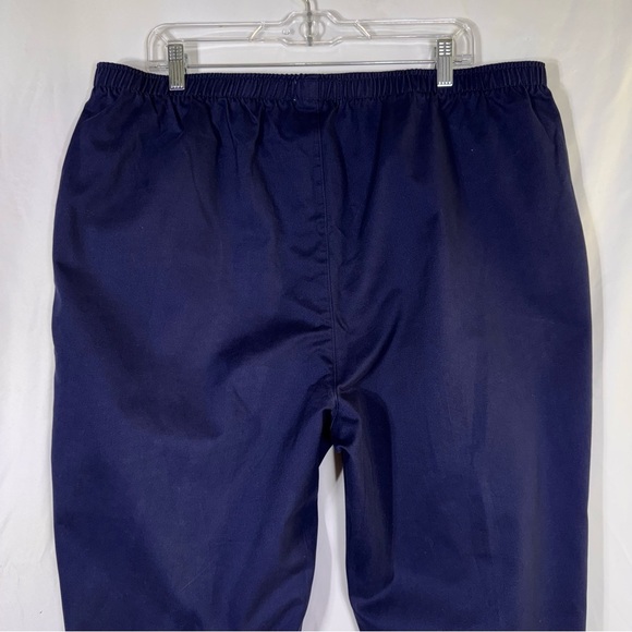 Draper’s & Damon’s Women’s Navy Blue Elastic Waist Pull On Pants - Picture 4 of 6